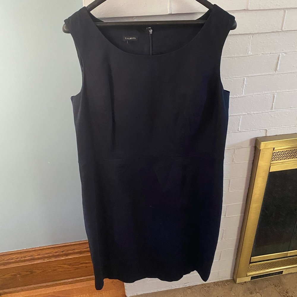 Sz 16 Talbots Navy Dress
